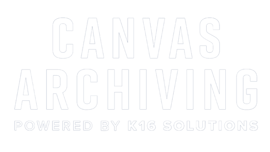 Canvas Archiving - white logo - transparent
