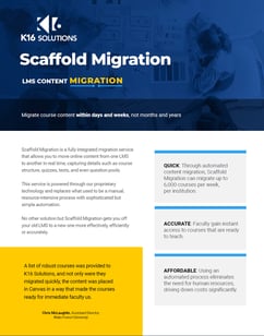 Scaffold Migration datasheet screenshot